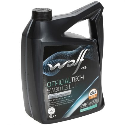 Motorno olje WOLF OFFICIALTECH 5W-30 5L C3 LL III FE