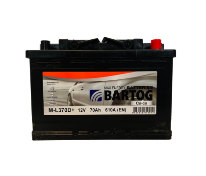 Akumulator Bartog M-L370D+ 70Ah D+ 610A(EN) 275x175x190