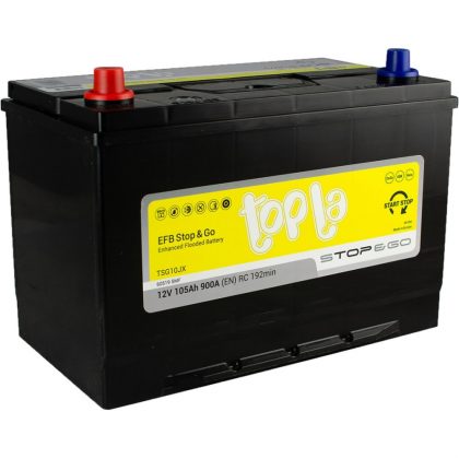 AKUMULATOR TOPLA 12V 105AH L+ 900A TOP EFB (112105) 306X173X200/221 START-STOP