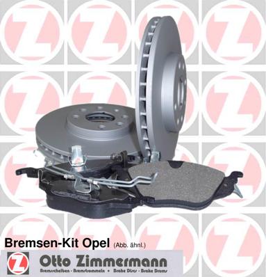 ZAVORNI DISKI+PLOŠČICE OPEL 640.4218.00 ZIMMERMANN